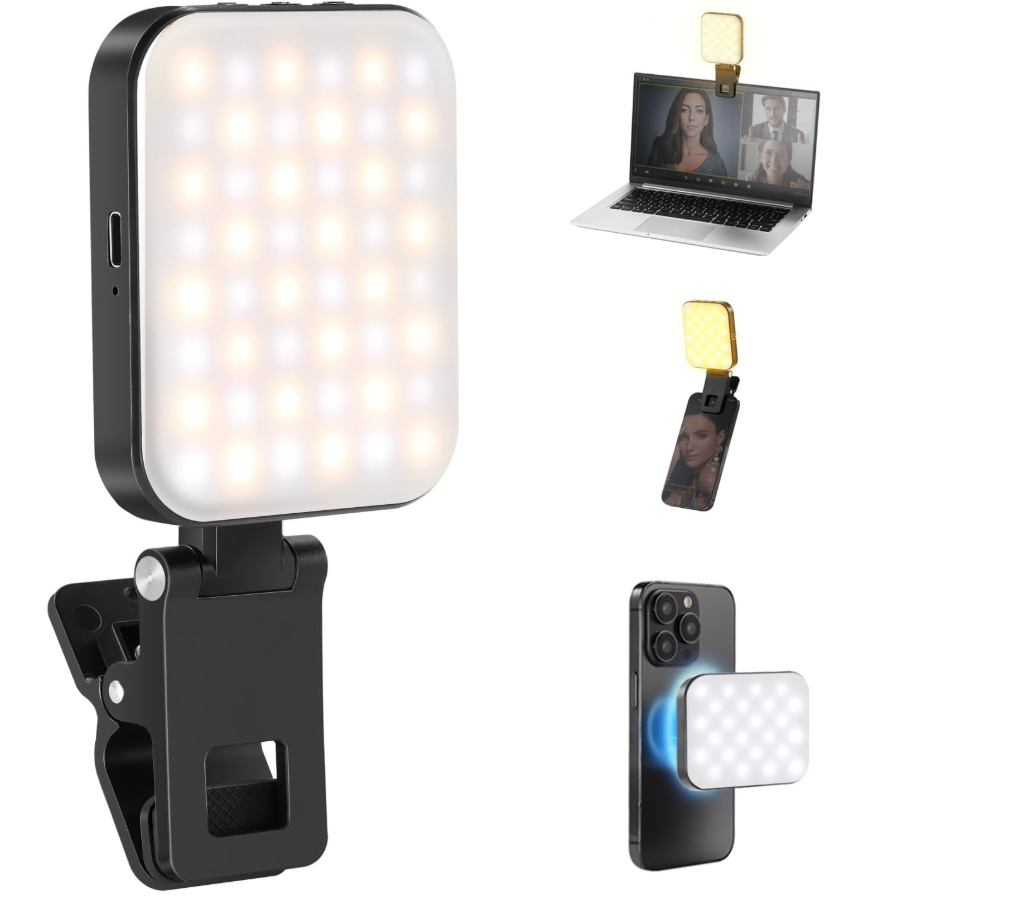 Luz magnética para selfies