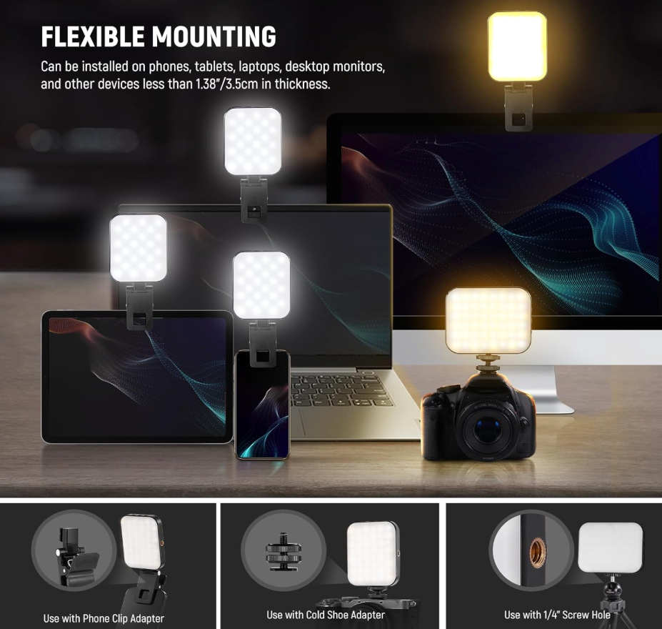 Luz magnética para selfies